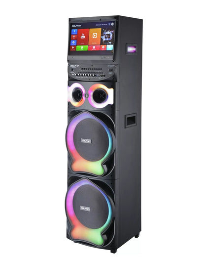 XL-2120 Dual 12" Professional Karaoke Machine w/ 2 Mics, 15" Android Tablet WIFI