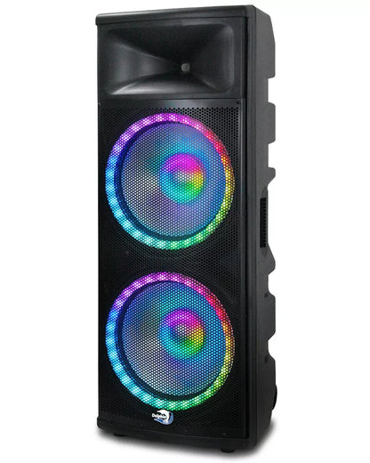 Dolphin SPX-280BT Powerful Deep Bass Dual 15" Woofer 6500W Ground Shaker Speaker