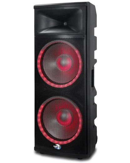 Dolphin SPX-280BT Powerful Deep Bass Dual 15" Woofer 6500W Ground Shaker Speaker