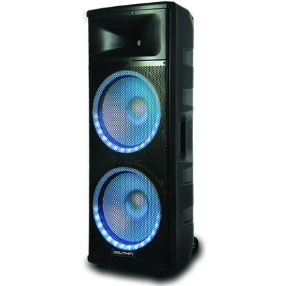 Dolphin SPX-280BT Powerful Deep Bass Dual 15" Woofer 6500W Ground Shaker Speaker